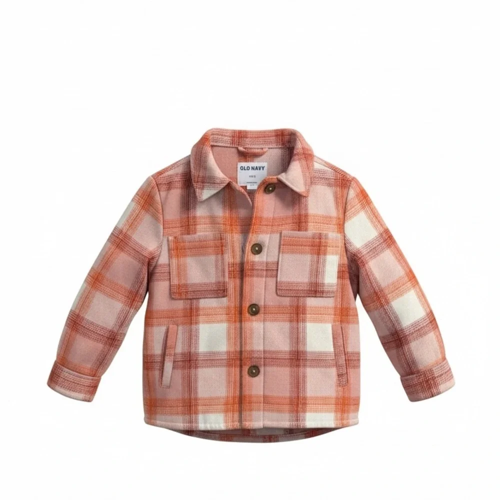 Old Navy Kids' Plaid Shacket - Picture 1 of 3